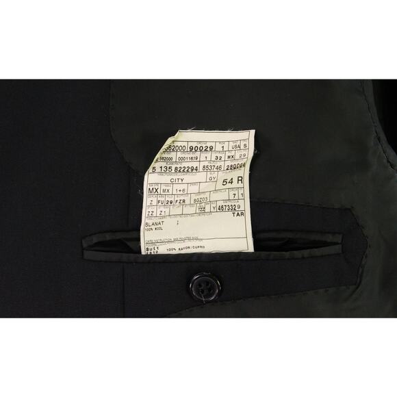 Z Zegna Solid Black 2-Btn Wool Blazer Jacket Men's 42R - Picture 9 of 10